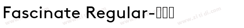 Fascinate Regular字体转换